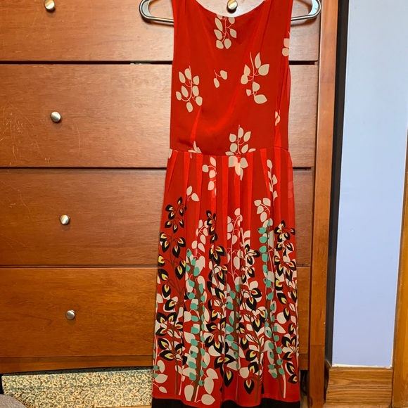 Jonathan Martin Red and Black Floral Maxi Dress - Picture 3 of 4